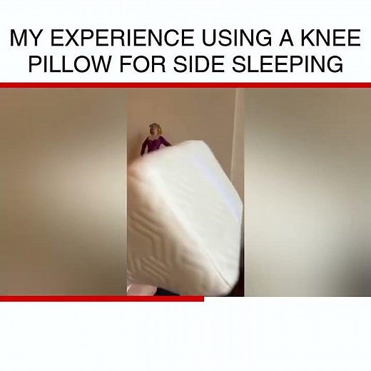 My experience using a knee pillow for side sleeping