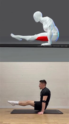 L-Sit Like A Pro! 🔥 Core Strength Secrets #calisthenics #shorts