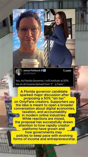 Florida Candidate Proposes OF Sin Tax..#tmz #entertainment #newstoday #usa #rap #hiphop #shorts