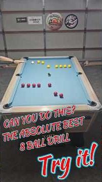 Can you do this? The ABSOLUTE BEST 8-Ball Pool Drill
