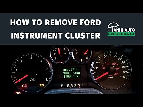 How to Remove Instrument Cluster from Ford Freestar, Freestyle, or Taurus for Gauge Repair | TAE