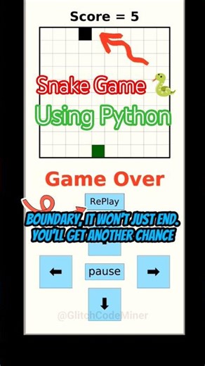 My Python Snake Game Just Got Addictive 😳🐍