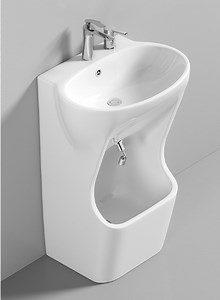 [Hot Item] Middle East Muslim Foot Wash Basin One-Piece Face Wash Feet Ceramic Small Clean Basin