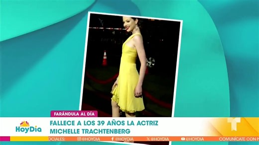 53K views · 693 reactions |  Lamentamos informar el fallecimiento de Michelle Trachtenberg a los 39 años. Una talentosa actriz que dejó una huella imborrable en la televisión y el cine. Su legado vivirá en los corazones de sus fans y en cada recuerdo que nos regaló. #MichelleTrachtenberg #HoyDía | Telemundo | Facebook