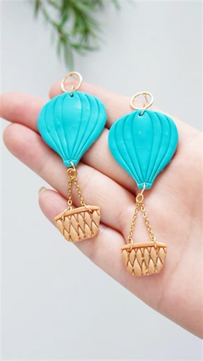Polymer clay earrings #diy #clayearings #polymerclayearrings #creative