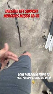 tailgate lift support replacement warning ⚠️#automobile #mercedes #mecanicas #mechanic