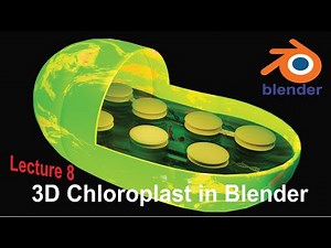3D Chloroplast Design in Blender | Part1 #biology #blender #chloroplast