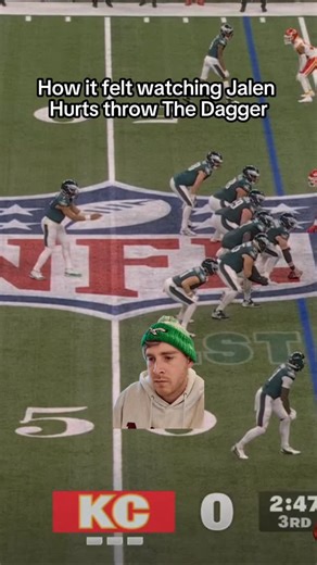 Matty Cartwright on Instagram: "Second most hype moment of all time as an Eagles fan 🦅 . . . . . . . . . 𝘛𝘩𝘦 "𝘑𝘢𝘭𝘦𝘯 𝘏𝘶𝘳𝘵𝘴 𝘥𝘢𝘨𝘨𝘦𝘳" 𝘳𝘦𝘧𝘦𝘳𝘴 𝘵𝘰 𝘢 46-𝘺𝘢𝘳𝘥 𝘵𝘰𝘶𝘤𝘩𝘥𝘰𝘸𝘯 𝘱𝘢𝘴𝘴 𝘧𝘳𝘰𝘮 𝘗𝘩𝘪𝘭𝘢𝘥𝘦𝘭𝘱𝘩𝘪𝘢 𝘌𝘢𝘨𝘭𝘦𝘴 𝘲𝘶𝘢𝘳𝘵𝘦𝘳𝘣𝘢𝘤𝘬 𝘑𝘢𝘭𝘦𝘯 𝘏𝘶𝘳𝘵𝘴 𝘵𝘰 𝘸𝘪𝘥𝘦 𝘳𝘦𝘤𝘦𝘪𝘷𝘦𝘳 𝘋𝘦𝘝𝘰𝘯𝘵𝘢 𝘚𝘮𝘪𝘵𝘩 𝘥𝘶𝘳𝘪𝘯𝘨 𝘚𝘶𝘱𝘦𝘳 𝘉𝘰𝘸𝘭 𝘓𝘐𝘟 𝘢𝘨𝘢𝘪𝘯𝘴𝘵 𝘵𝘩𝘦 𝘒𝘢𝘯𝘴𝘢𝘴 𝘊𝘪𝘵𝘺 𝘊𝘩𝘪𝘦𝘧𝘴 𝘪𝘯 𝘍𝘦𝘣𝘳𝘶𝘢𝘳𝘺 2025. 𝘓𝘢𝘵𝘦 𝘪𝘯 �