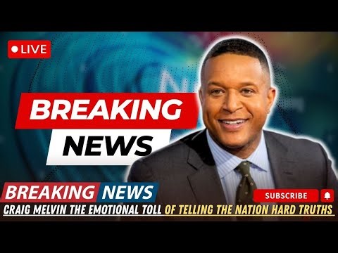 Craig Melvin’s Quiet Burden: The Emotional Toll of Telling the Nation Hard Truths Every Day