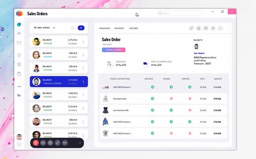 C# Winform UI Sales Orders Modern Design Visual Studio Dashboard Light Winform