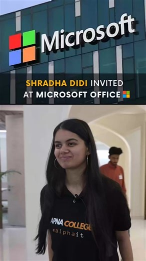 Apna College on Instagram: "Shradha Didi invited at Microsoft Office Open Source Day Seminar"