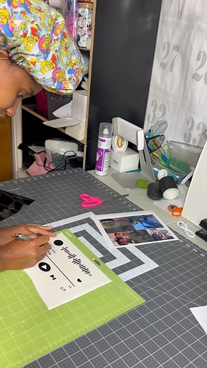 One Clean Peel On This Spotify Music Plaque Vinyl Decal 😱 #smallbusiness #ajuniquecreationsll #support #foryou #trending #viralvideo #stickers #crafting #spotifyplaylist #missingyou #handmade #spotifyplaylistnames #spotify #handmade #cameo #plaque #songplaque #playlist #music #song | AJ Unique Creations LLC