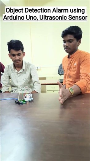 Object Detection Alarm using Arduino Uno and Ultrasonic Sensor #shorts