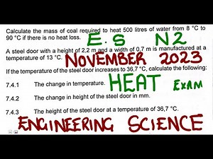 Engineering Science N2 Heat November 2023 ‪@mathszoneafricanmotives‬ ‪@mathwithlightone‬