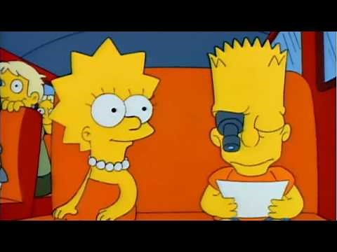 Bart Simpson Forges His Report Card