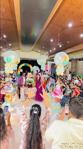 1st birthday party entry,1st birthday party entry song,entry ideas for 1st birthday party #balloon