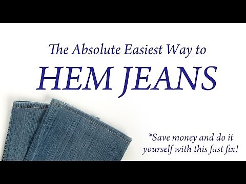 The Absolute Easiest Way to Hem Jeans