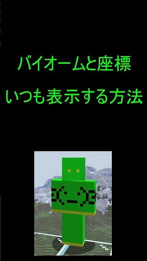 座標とバイオームをいつも表示する方法【マイクラ JAVA版】 #マイクラ #マインクラフト #minecraft #座標 #バイオーム