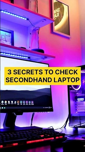 3 secrets to check secondhand laptop! #pctipsandtricks #usedlaptop #shorts