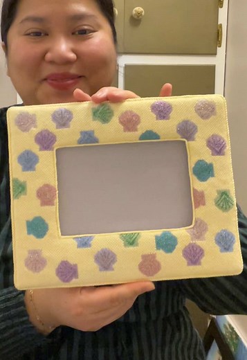 Self-Finished Needlepoint Picture Frame Process
