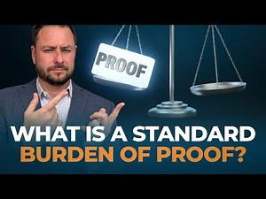 LAWYER: What is a burden of proof? Why Are Some Cases Harder to Win? Understanding Burdens of Proof