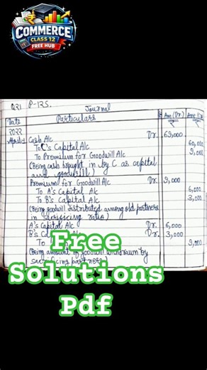 ACCOUNTANCY CLASS 12 (SHIVALAL)PART 1 : 2.2, Q21 #trending #yt #viral #clips #like #shorts #reels