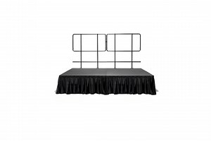 4 Mystage8'x8'portable Stage With 4 Railings 2skirts -performance Floor Versatile Platform Modular System Stage Riser Folding Portable Stage - Etsy