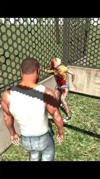 Fighting a ZOMBIE in GTA 5?! 🧟‍♂️😱 #Shorts