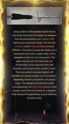 The Elamite halberd that broke ancient warfare logic
