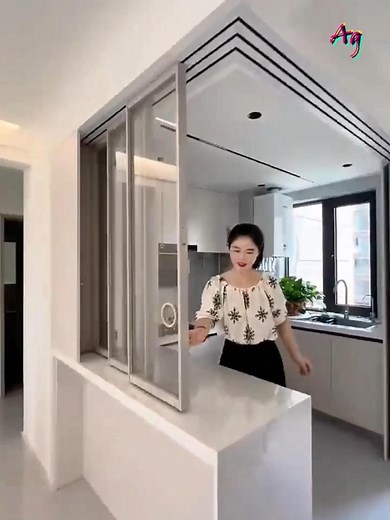 The Smart Trackless Sliding Door Every Kitchen Needs | A&G Gallery