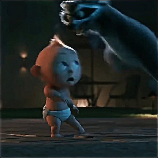 BABY JACK-JACK VS RACCOON 🍼🔥 | INCREDIBLES 2 EPIC FIGHT | #SHORTS #INCREDIBLES2