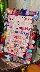 Junk Nail Charm Display #nailinspo #nailcharms #nailtech #display | Be Glamorous By Lindsay