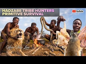 How Primitive Hunters Survive Without Modern Technology | Hadzabe Tribe
