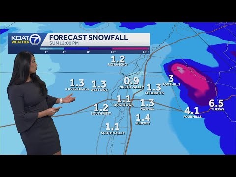 Winter storm beginning to impact New Mexico with freezing rain, sleet and snow