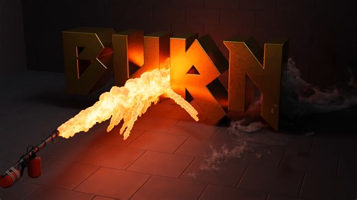 We have just added this new Flame Thrower text effect for Blender to our website... you can edit the text and get it to roast your own name with fire! Check out our website to download and use this file now. | 3D Names - A.I. Text Maker