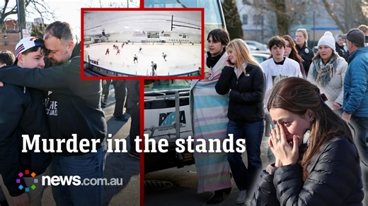 Man shoots wife, 3 kids in horror ‘family dispute’ at crowded hockey arena