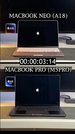 MacBook Pro vs MacBook NEO 💻⚡️Chip M5 Pro vs A18 👀