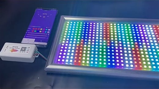 SP107E智能LED蓝牙音乐幻彩全彩灯带2811_2812控制器DC5-24