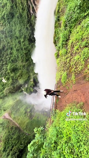 Abseiling Sipi Falls #abseiling #abseilingsipifalls