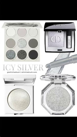 Icy Silver Eyeshadow Roundup🩶✨ (LTK link in description)