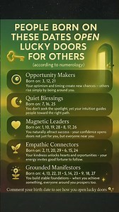 People Born on These Dates Open Lucky Doors for Others 🔑