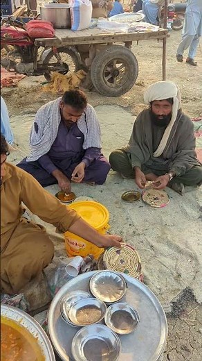 Poor People's eat Breakfast on the Land | Saddam Hussain Famous Potato Meat Qorma #trending​ #viral