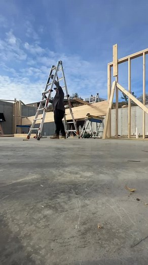 Glulam beams deliver unmatched strength, beautiful design, and long-lasting stability—making them one of the smartest choices in modern construction. 💪🏽🔨 #contractor #montana #framing #workinghard #fy #builtwithzeal #abscontructionmt | ABS Construction MT