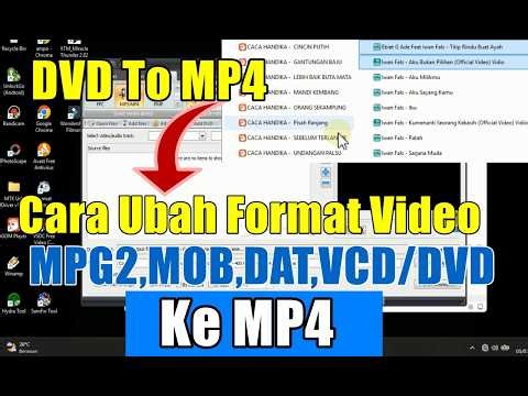 Cara Ubah Video MPG2,MOB,AVI,DAT AVSEQ, VCD/DVD Ke MP4
