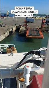RORO FERRY DOCKING IN DUMANGAS PORT #trendingshorts #ferry #roroferry #travel