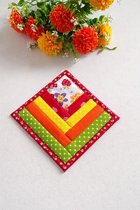 Log Cabin Quilt Block #sewing #quilting #quilt #modernquilt | Indah Sewing