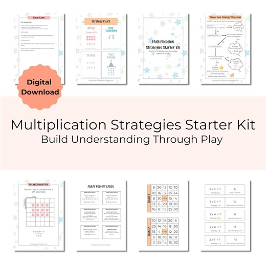 Multiplication Strategy Starter Kit | Homeschool Math Games | Multiplication Arrays & Strategies | 3rd 4th Grade Math | Printable - Etsy Canada