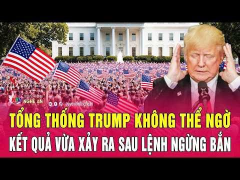 International News: President Trump could not have predicted the outcome of the ceasefire.