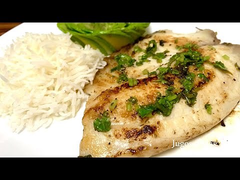Filete de Pescado en Salsa de Cilantro y Limón