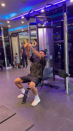 Cable incline chest press